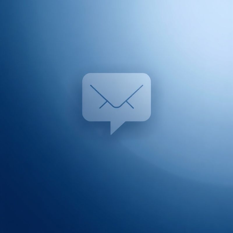 Dégradé indigo abstrait avec icône de message